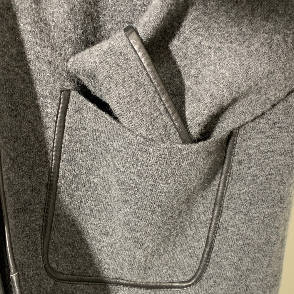 Gray Open Front Cardigan - Picture 3 of 7